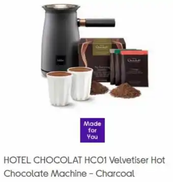 Currys PC World Hotel Chocolat HC01 Velvetiser Hot Chocolate Machine - Charcoal offer