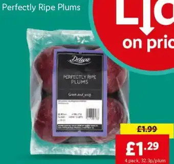 Lidl Perfectly Ripe Plums offer