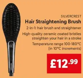 Lidl Hair Straightening Brush offer