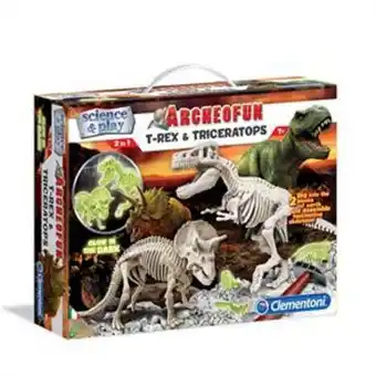 Home Bargains Clementoni: archeofun t-rex & triceratops activity set offer
