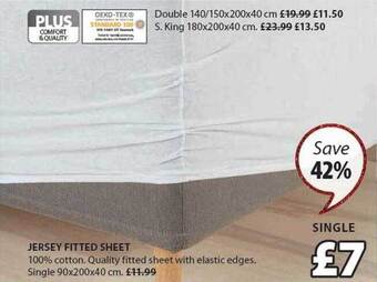 JYSK Jersey fitted sheet offer