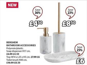 JYSK Berghem bathroom accessories offer