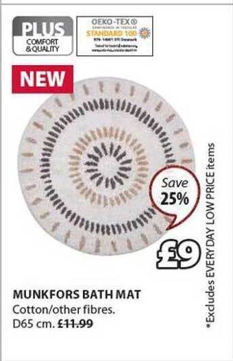 JYSK Munkfors bath mat offer
