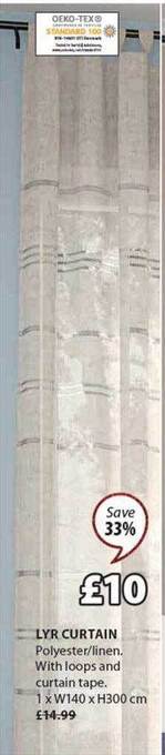 JYSK Lyr curtain offer