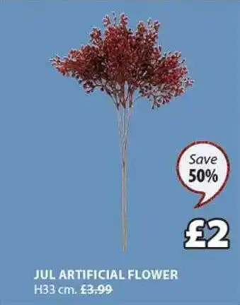 JYSK Jul artificial flower offer