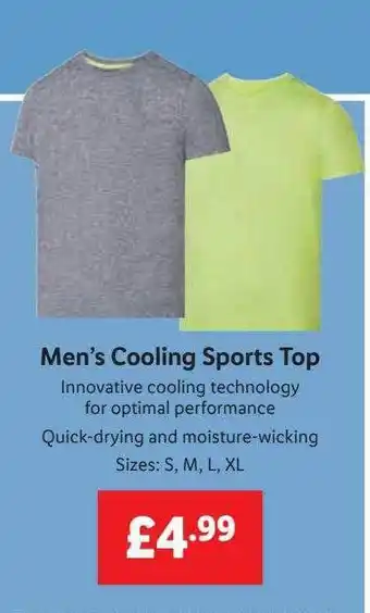 Lidl Men's cooling sports topo offer