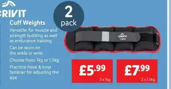 Lidl Crivit cuff weights offer