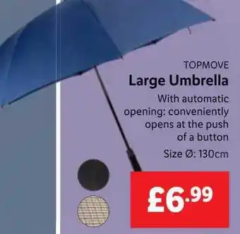 Lidl Topmove large umbrella offer