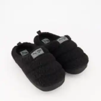 TK Maxx Black fleece slippers offer