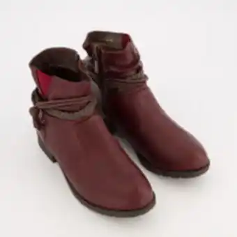 TK Maxx Burgundy flat boots offer