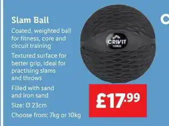 Lidl Crivit slam ball offer