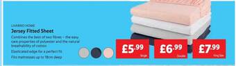 Lidl Livarno home jersey fitted sheet offer