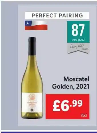 Lidl Moscatel golden, 2021 offer