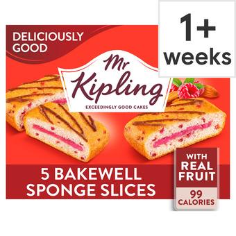 Tesco Mr kipling deliciously good bakewell cake slices x5 offer