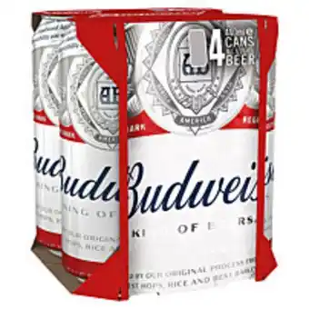 McColl's Budweiser 4x440ml offer
