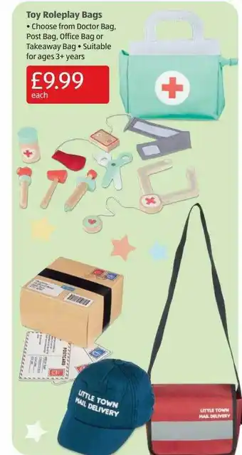 Aldi Toy roleplay bags offer