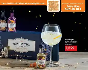 Aldi Gin tasting box offer