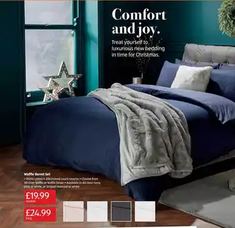 Aldi Waffle duvet set offer