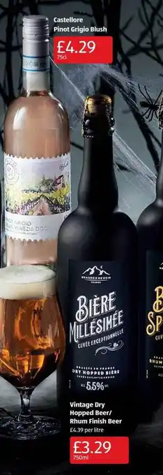 Aldi Vintage dry hopped beer rhum finish beer offer