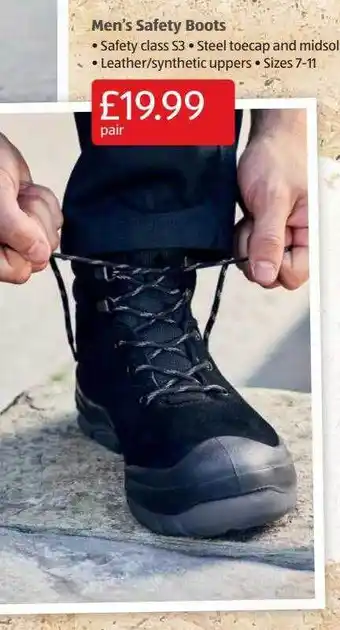 Aldi Men's safety boots offer