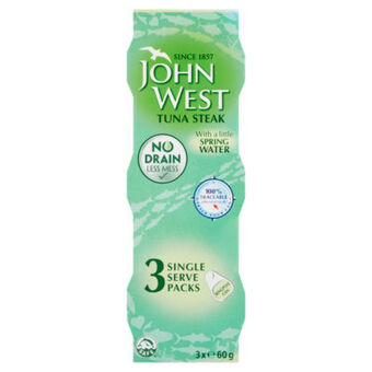 Asda John west no drain tuna steak with a little spring water offer
