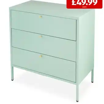 Aldi Kirkton house metal chest of drawers offer