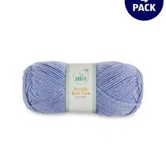 Aldi Blue mist double knit yarn 4 pack offer