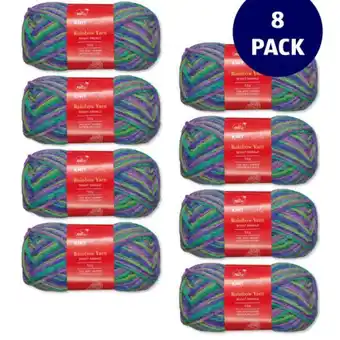 Aldi Bright emerald rainbow yarn 8 pack offer