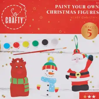 Aldi Paint your own christmas figures offer