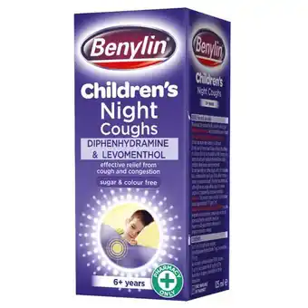 Lloyds Pharmacy Benylin children's night coughs 6+ years offer