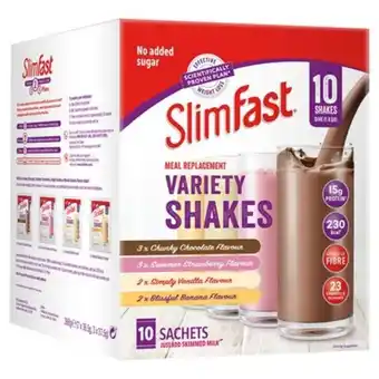 Lloyds Pharmacy Slimfast core powder sachet assorted box offer