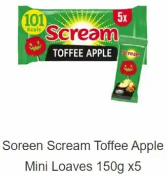 Sainsbury's Soreen Scream Toffee Apple Mini Loaves 150g x 5 offer