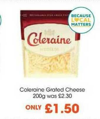 Centra Coleraine Grated Cheese offer