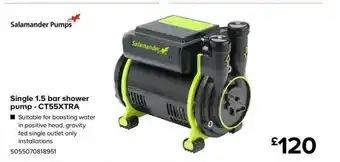 TradePoint Single 1.5 Bar Shower Pump - Ct55xtra Salamander Pumps offer