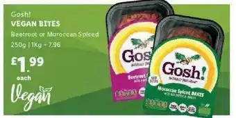 Lidl Gosh! Vegan Bites offer
