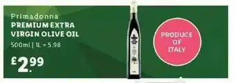 Lidl Primadonna Premium Extra Virgin Olive Oil offer