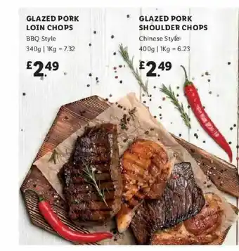 Lidl Glazed Pork Loin Chops Glazed Pork Shoulder Chops offer