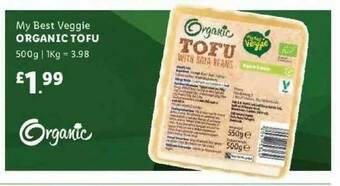 Lidl My Best Veggie Organic Tofu offer
