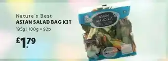 Lidl Nature's Best Asian Salad Bag Kit offer