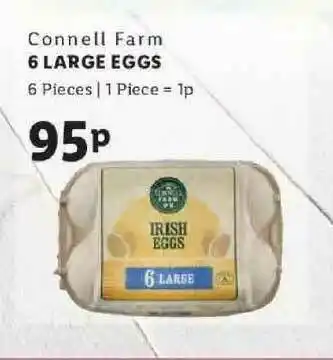 Lidl Connell Farm 6 Large Eggs offer