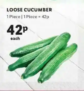 Lidl Loose Cucumber offer