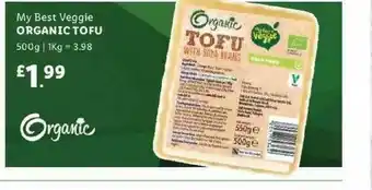 Lidl My Best Veggie Organic Tofu 500g offer