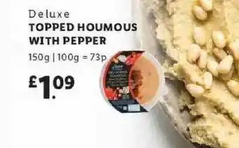 Lidl Deluxe Topped Houmous With Pepper offer