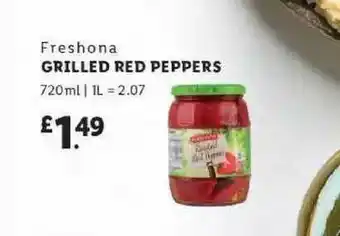 Lidl Freshona Grilled Red Peppers offer