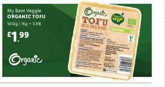 Lidl My Best Veggie Organic Tofu 500g offer