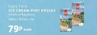 Lidl Dairy Farm Ice Cream Pint Bricks offer