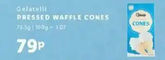 Lidl Gelatelli Pressed Waffle Cones offer