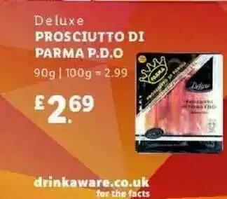 Lidl Deluxe Prosciutto Di Parma P.d.o offer