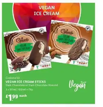 Lidl Gelatelli Vegan Ice Cream Sticks offer
