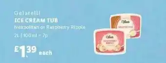 Lidl Gelatelli Ice Cream Tub offer